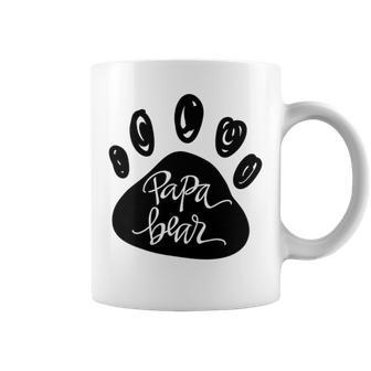 Papa Bear Paw For Daddy & Me Set Hand Lettered Dad Coffee Mug | Crazezy DE