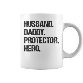 Papa For Police Veteran Soldier Old Or New Dad Coffee Mug | Crazezy DE