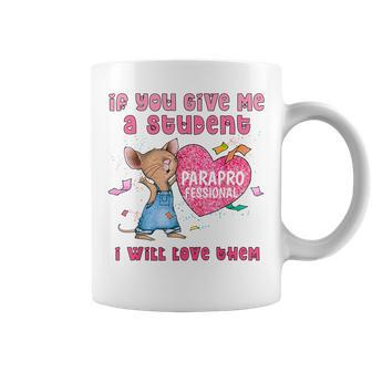 Paraprofessional Teacher Cute Heart Valentine's Day Coffee Mug - Thegiftio