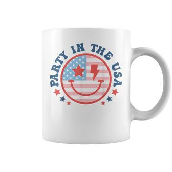 Party In The Usa 4Th Of July Preppy Smile Women Coffee Mug - Monsterry CA