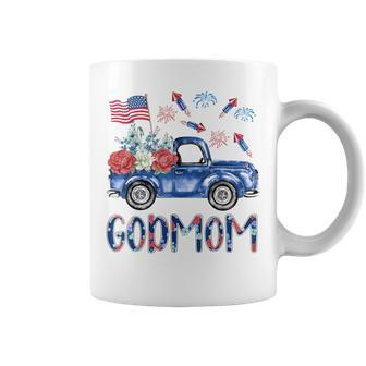 Patriotic Godmom 4Th July American 4Th 7 Family Coffee Mug - Monsterry DE