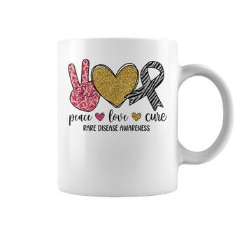 Peace Love Rare Disease Awareness Rare Disease Warrior Coffee Mug - Monsterry DE