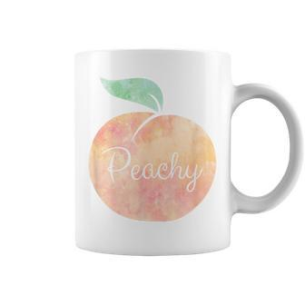 Peachy Watercolor Peach Fashion Coffee Mug - Monsterry