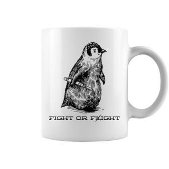 Penguin Fight Or Flight Coffee Mug | Mazezy