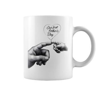Personalized Our First Father's Day Together Happy For Dad Coffee Mug - Thegiftio UK