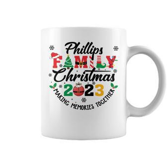 Phillips Family Name Christmas Matching Surname Xmas Coffee Mug - Seseable