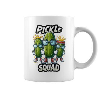 Pickle Squad Pickle Costume Vegan Cucumber Pickles Coffee Mug - Monsterry