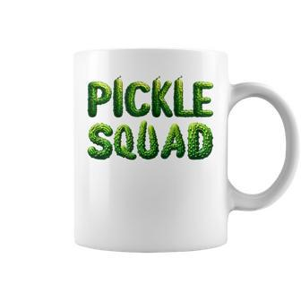 Pickle Squad Cucumber Vegan Squad Green Grocer Coffee Mug - Monsterry