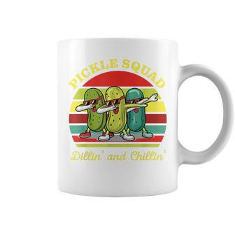 Pickle Squad Dillin' And Chillin' Apparel Coffee Mug - Monsterry