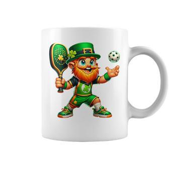 Pickleball Leprechaun St Patrick's Day Pickleball Player Coffee Mug - Thegiftio