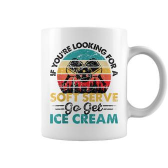 Pickleball If You're Looking For Soft Serve Go Get Ice Cream Coffee Mug - Seseable