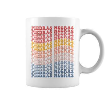 Piedras Negras City Groovy Retro Coffee Mug - Monsterry DE