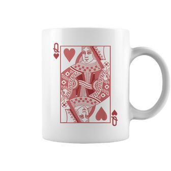 Pink Queen Of Hearts Valentine's Coffee Mug - Monsterry