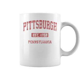 Pittsburgh Pennsylvania Pa Vintage Athletic Sports Coffee Mug - Monsterry AU
