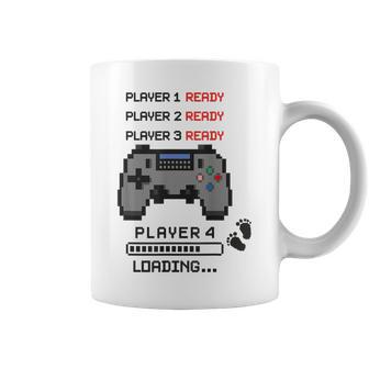 Player 4 Loading Retro Gamer Pregnancy Announcement Coffee Mug - Monsterry UK