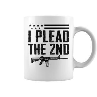I Plead The 2Nd Amendment Pro Gun Ar15 Rifle On Back Coffee Mug - Monsterry