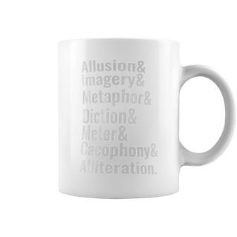 Poetry Literary Devices Literature Words Quote Coffee Mug - Monsterry UK