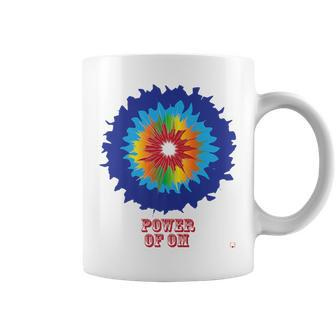 Power Of Om Colorful Tie Dye Yoga Gym Peace Coffee Mug - Monsterry CA