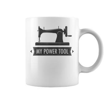 My Power Tool Sewing Machine In Light Colors Coffee Mug - Monsterry