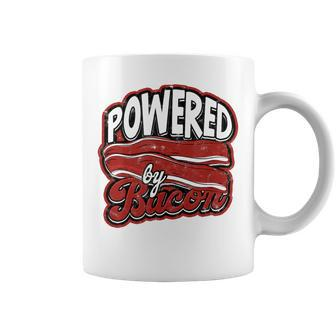 Powered By Bacon Morning Bread And Butter With Bacon Coffee Mug - Monsterry DE