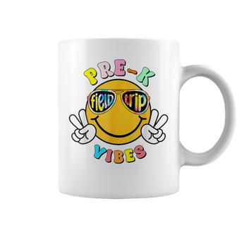 Pre K School Field Trip Vibes Groovy Field Day 2024 Coffee Mug - Monsterry CA