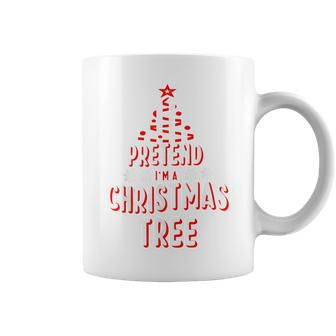 Pretend I'm A Christmas Tree Easy Fun Costume Coffee Mug - Thegiftio UK