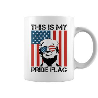 This Is My Pride Flag Trump American Flag 4Th July Patriotic Coffee Mug - Monsterry AU