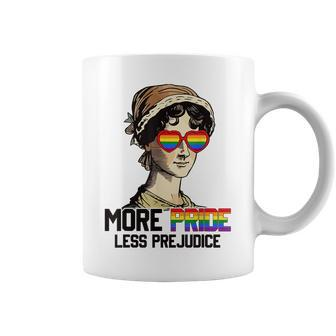 More Pride Less Prejudice Lgbt Gay Proud Ally Pride Month Coffee Mug - Seseable