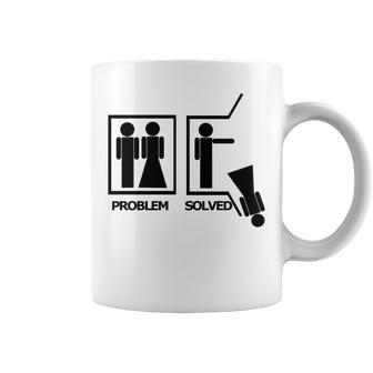 Problem Solved Divorced Bachelor Break Up Coffee Mug | Crazezy DE