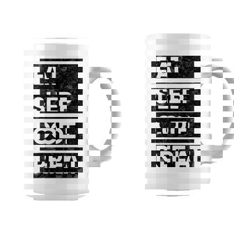 Programmer Eat Sleep Code Repeat Software Engineer Coffee Mug - Thegiftio