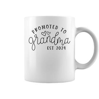 Promoted To Grandma Est 2024 New Grandma Coffee Mug - Seseable