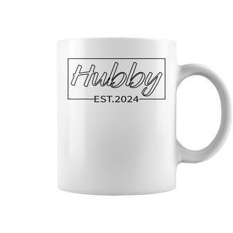 Promoted To Hubby Wedding Husband Matching Hubby Est 2024 Coffee Mug - Thegiftio UK