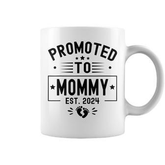 Promoted To Mommy Est 2024 Soon To Be Mom New Mommy 2024 Coffee Mug - Thegiftio UK
