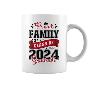 Proud Family Of A Class Of 2024 Graduate For Graduation Coffee Mug - Monsterry