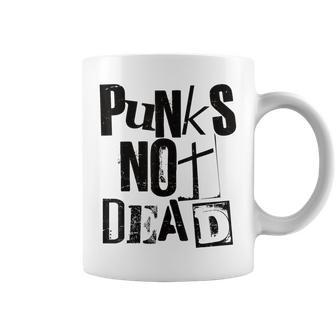 Punk Not Dead Vintage Grunge Punk Is Not Dead Rock Tassen - Seseable