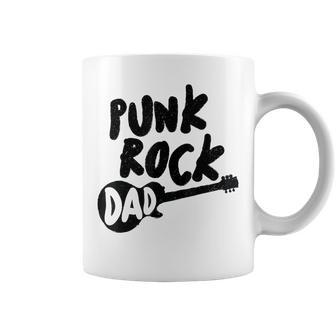 Punk Rock Dad Tattoos Guitar Punker Rocker Ska Band Father Coffee Mug - Monsterry CA