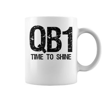 Qb1 Football Team Starting Quarterback Coffee Mug - Monsterry CA