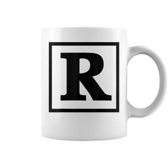 Rated R R Rating Movie Film Restricted Graphic Coffee Mug - Monsterry AU