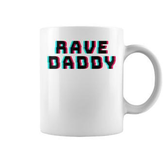 Rave Daddy Edm Music Festival Optical Illusion Father's Day Coffee Mug - Monsterry AU