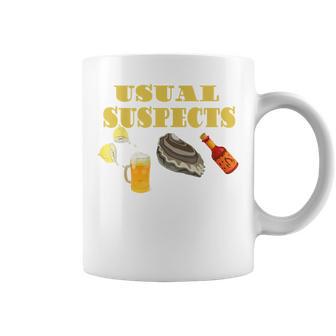 Raw Oysters Eating Oyster Party Usual Suspects Saying Coffee Mug - Monsterry UK