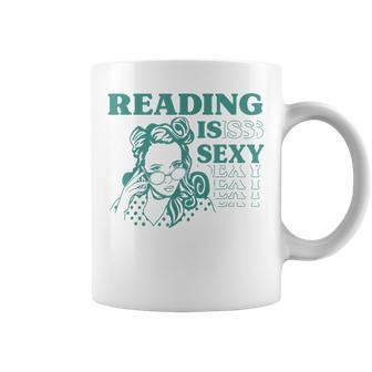 Reading Is Sexy Retro Librarian Book Worm Teacher Coffee Mug - Monsterry CA