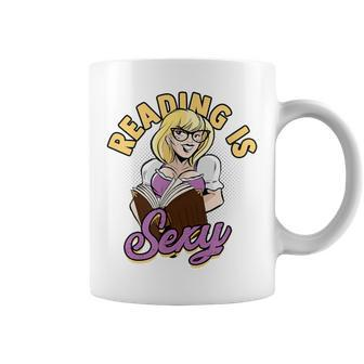 Reading Is Sexy History Literature And Quotes Bookworm Coffee Mug - Monsterry