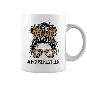 Real Estate House Hustler Messy Bun Hair Women Coffee Mug - Monsterry AU