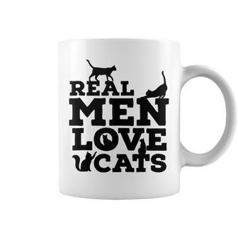 Real Love Cats Cat Dad Father's Day Coffee Mug - Thegiftio UK