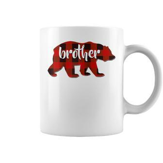Red Plaid Brother Buffalo Matching Family Pajama Christmas Coffee Mug - Monsterry CA