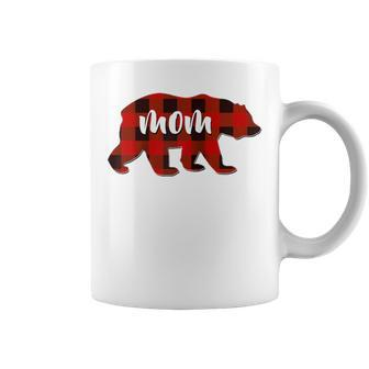 Red Plaid Mom Buffalo Matching Family Mama Pajama Christmas Coffee Mug - Monsterry CA
