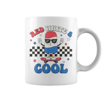 Red White And Cool 4Th Of July Popsicle Ice Cream Patriotic Coffee Mug - Seseable