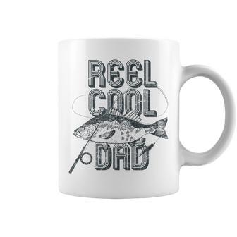 Reel Cool Dad Fishing Fathers Day For Fisherman Coffee Mug - Seseable