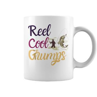 Reel Cool Grumps Vintage Fishing Father's Day Coffee Mug - Monsterry