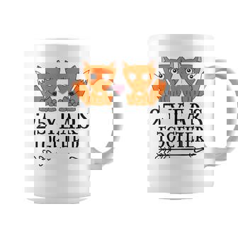 Regalo Del 25 Aniversario Para Parejas 25 Años Juntos Taza de café - Regaloses